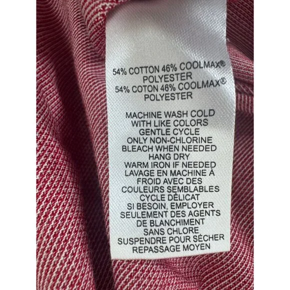 Untuckit Hyde Shirt Mens 2XL XXL Coolmax Button Up Long Sleeve Stretch Salmon - Picture 7 of 8